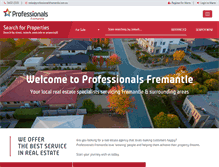 Tablet Screenshot of professionalsfremantle.com.au